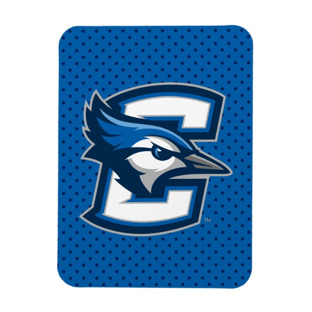 Creighton University Polka Dot Pattern Magnet (Vertical)