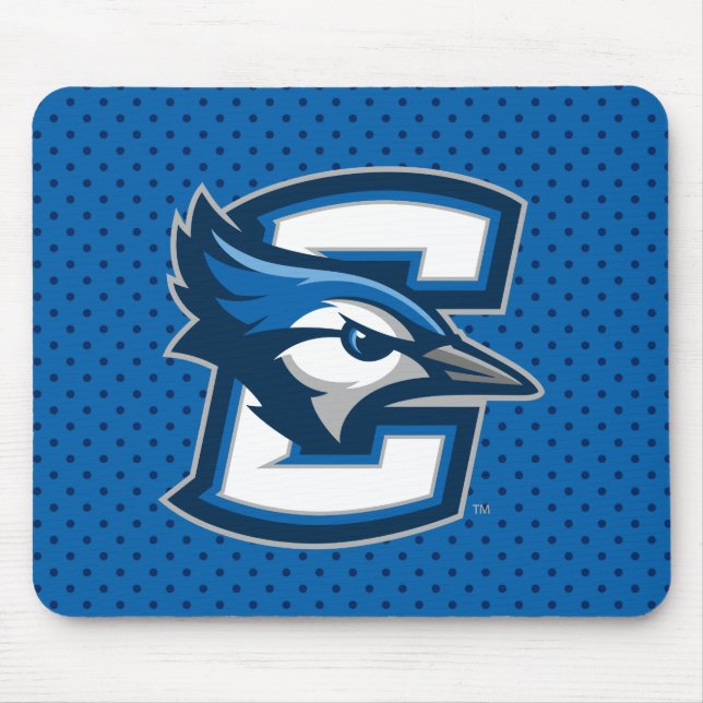 Creighton University Polka Dot Pattern Mouse Pad (Front)
