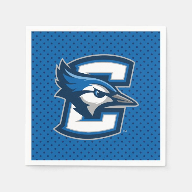Creighton University Polka Dot Pattern Napkins (Front)