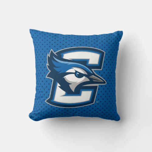 Creighton University Polka Dot Pattern Throw Pillow