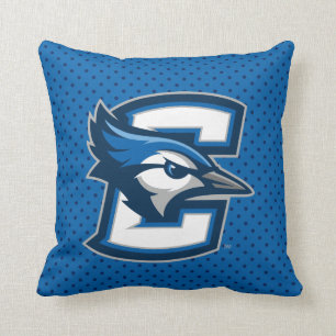 Creighton University Polka Dot Pattern Throw Pillow