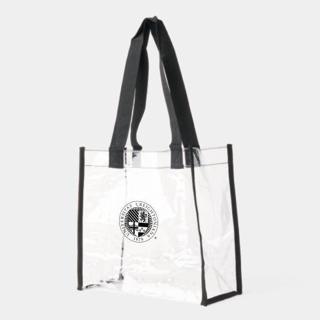 Creighton University Seal Clear Tote Bag (Left)