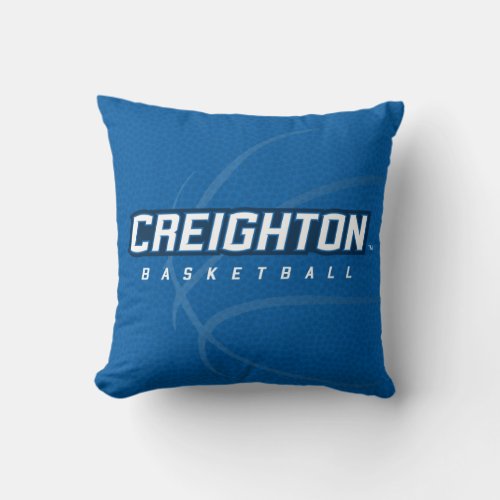 Creighton University State Basketball Throw Pillow