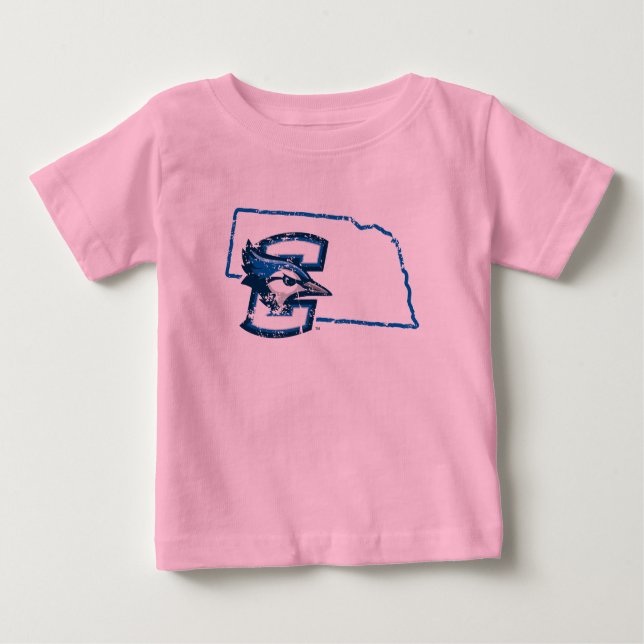 Creighton University State Love Baby T-Shirt (Front)