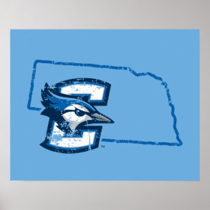 Creighton University State Love Poster