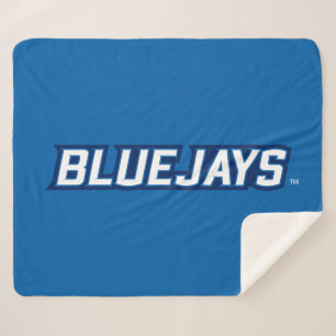 Creighton Wordmark Sherpa Blanket