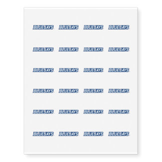 Creighton Wordmark Temporary Tattoos