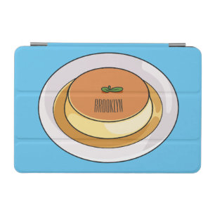 Creme caramel cartoon illustration iPad mini cover