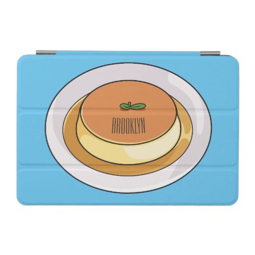 Creme caramel cartoon illustration iPad mini cover