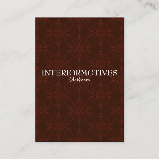 Customizable Creme &amp; Cocoa Orlee Business Card