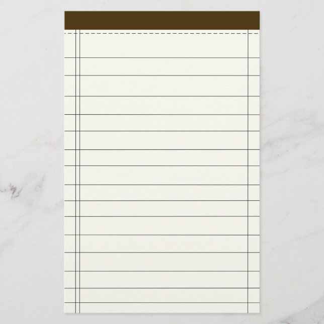 Creme Colored Notes Stationery (Front)