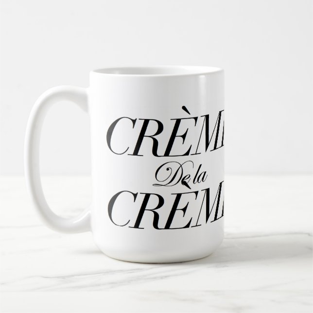Creme de la Creme Jumbo Mug (Left)