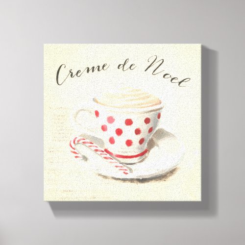 Creme de Noel Canvas Print