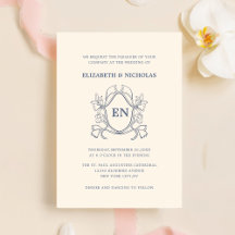 creme digital wedding invitation uk template card