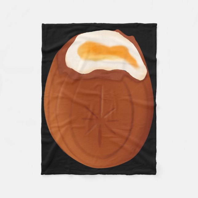Creme Egg Chocolate Easter Quirky Weird Funny  Fleece Blanket (Front)