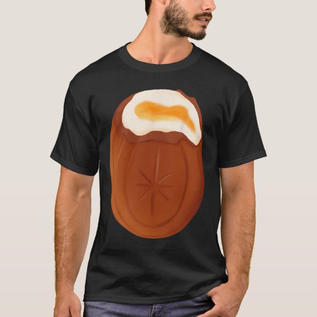 Creme Egg Chocolate Easter Quirky Weird Funny  T-Shirt (Front)