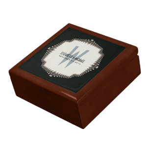 Creme Satin Elegance Custom Name &Event Gift Box