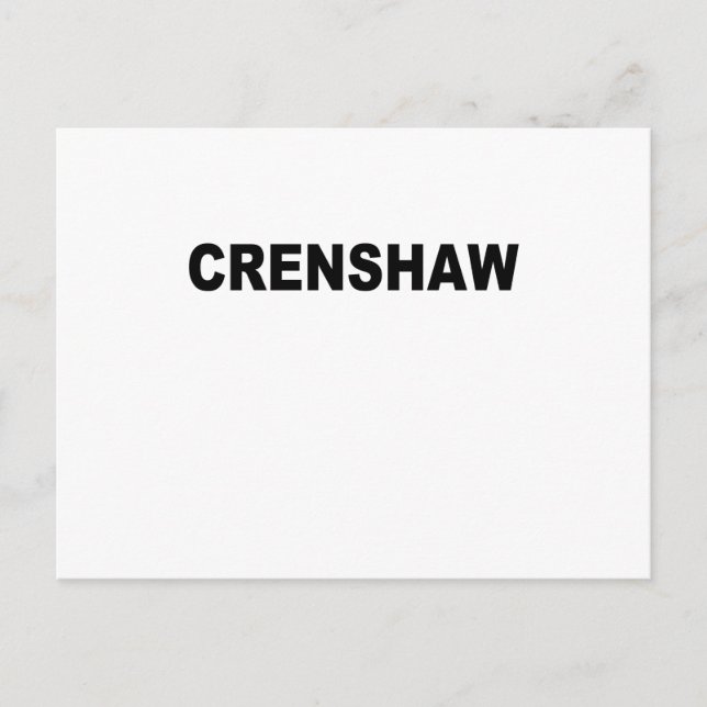 CRENSHAW.png Postcard (Front)