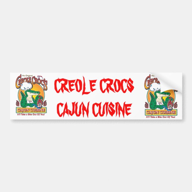 CREOLE-CROC BUMPER STICKER (Front)