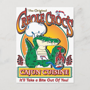 CREOLE-CROC POSTCARD
