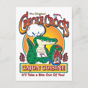 CREOLE-CROC POSTCARD