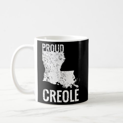 Creole Proud Louisiana Map Coffee Mug