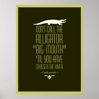 Creole Proverb Poster