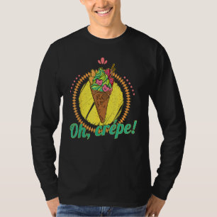 Crepe French pancake Matcha crepes baking filling  T-Shirt