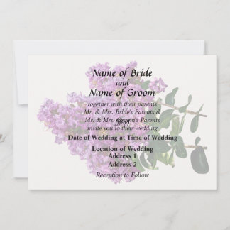 Crepe Myrtle Invitation