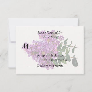 Crepe Myrtle RSVP Card