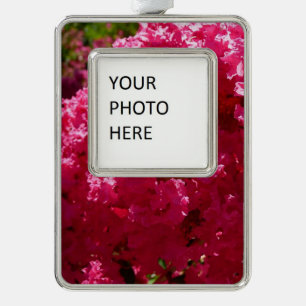 Crepe Myrtle Tree Magenta Floral Christmas Ornament