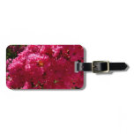 Crepe Myrtle Tree Magenta Floral Luggage Tag