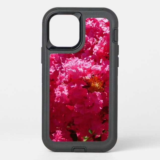 Crepe Myrtle Tree Magenta Floral Otterbox iPhone Case (Back)
