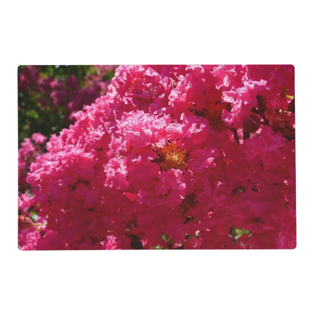 Crepe Myrtle Tree Magenta Floral Placemat (Front)