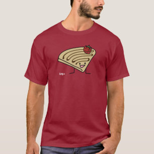 Crepe pasty Strawberry dessert chocolate French T-Shirt