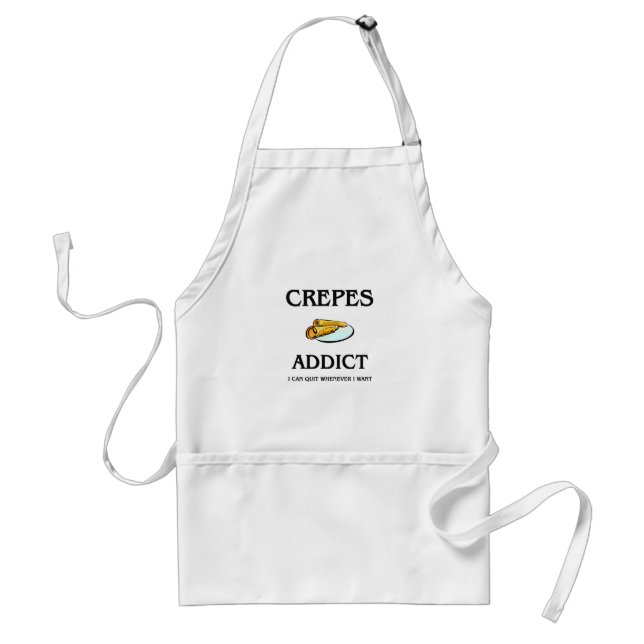 Crepes Addict Adult Apron (Front)