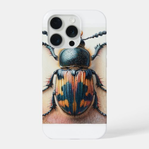 Crepidomenus Beetle IREF5301 _ Watercolor iPhone 15 Pro Case