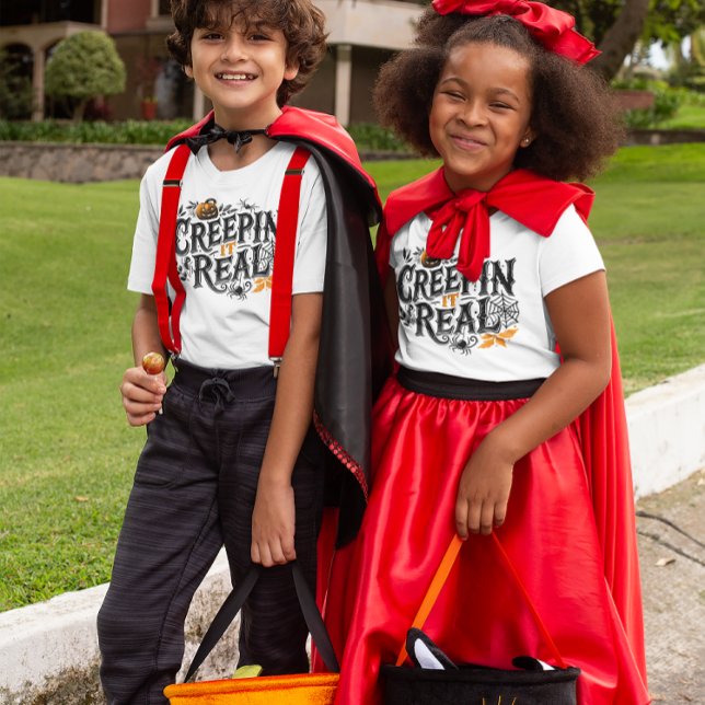 Crepping It Real Halloween Retro Design Tri-Blend Shirt (Creator Uploaded)