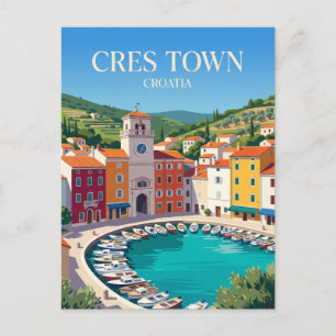 Cres Town Croatia Postcard