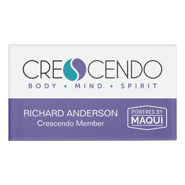 Crescendo Name Tag (Front)