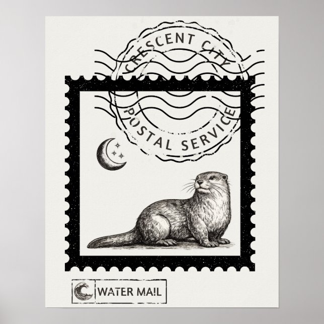 Crescent City Otter Art Print (Front)
