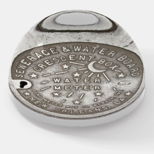 Crescent City Water Meter Cover Paperweight