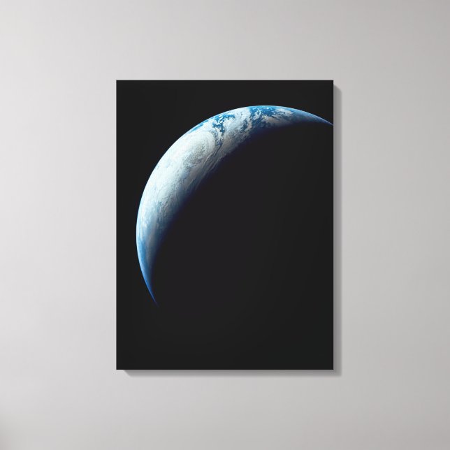 Crescent Earth Taken From The Apollo 4 Mission. 2 Canvas Print (Front)