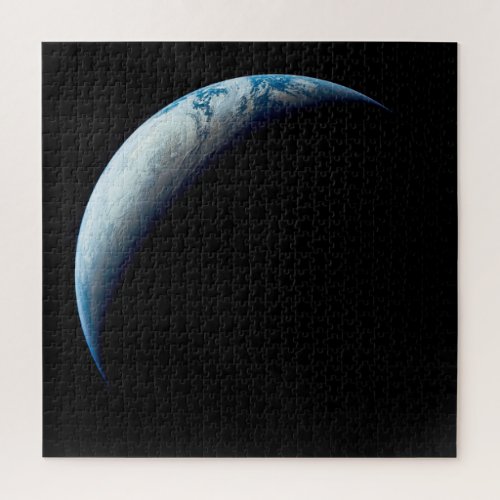 Crescent Earth Taken From The Apollo 4 Mission 2 Jigsaw Puzzle
