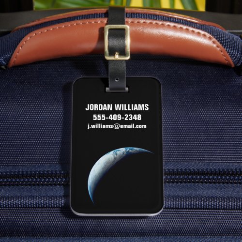 Crescent Earth Taken From The Apollo 4 Mission 2 Luggage Tag