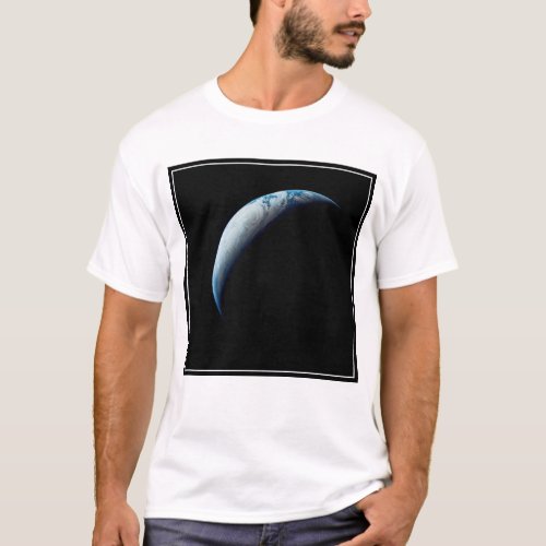 Crescent Earth Taken From The Apollo 4 Mission 2 T_Shirt