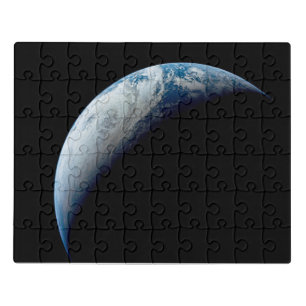 Crescent Earth Taken From The Apollo 4 Mission. Jigsaw Puzzle