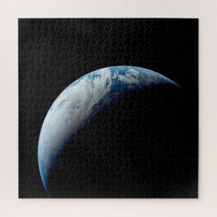 Crescent Earth Taken From The Apollo 4 Mission. Jigsaw Puzzle