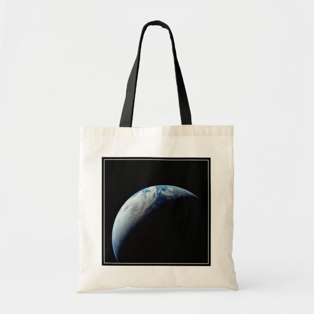 Crescent Earth Taken From The Apollo 4 Mission. Tote Bag (Front)