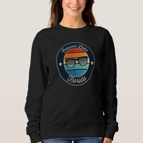 Crescent Lake  Florida Souvenir Sweatshirt